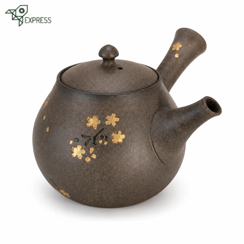 Théière Japonaise à Fleurs Tokoname 270ml