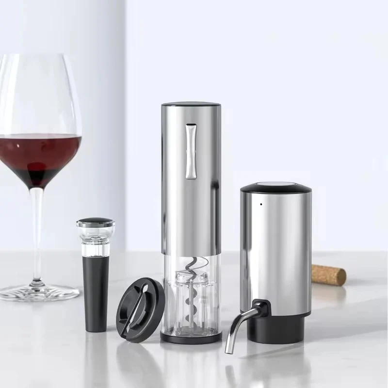 Tire Bouchon Electrique - SteelAir Inox Rechargeable et Accessoires