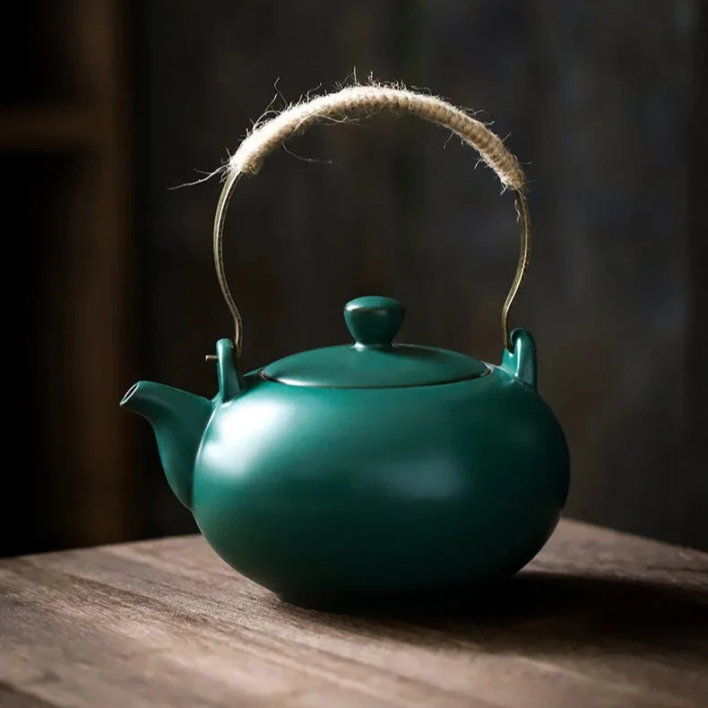 Théière en Grès Verte 550ml