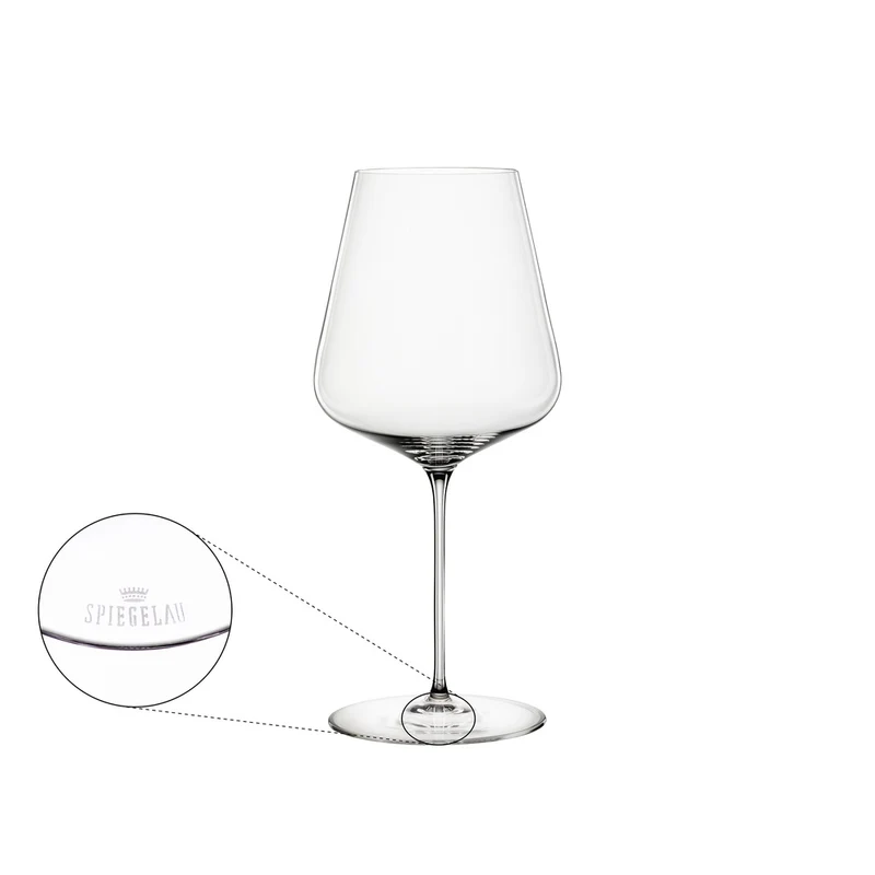 75 cl - Definition Calice Vino Rosso Bordeaux In Vetro Cristallino - Set 2 Pz