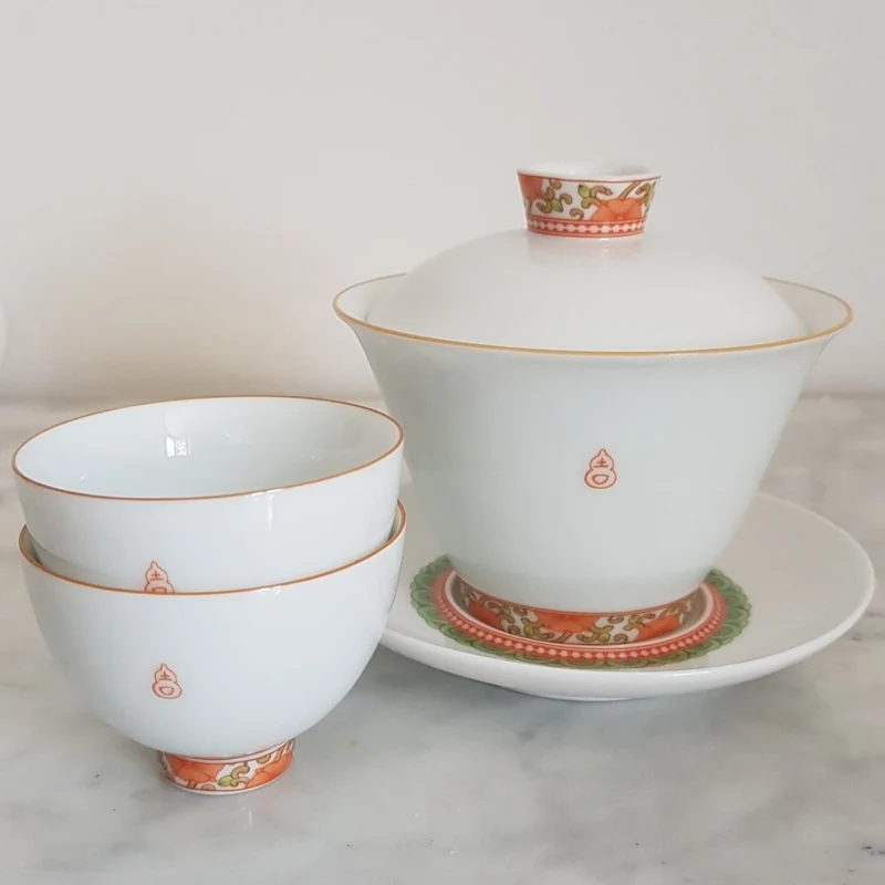 Tasse Théière en Porcelaine Gaiwan 180 ml