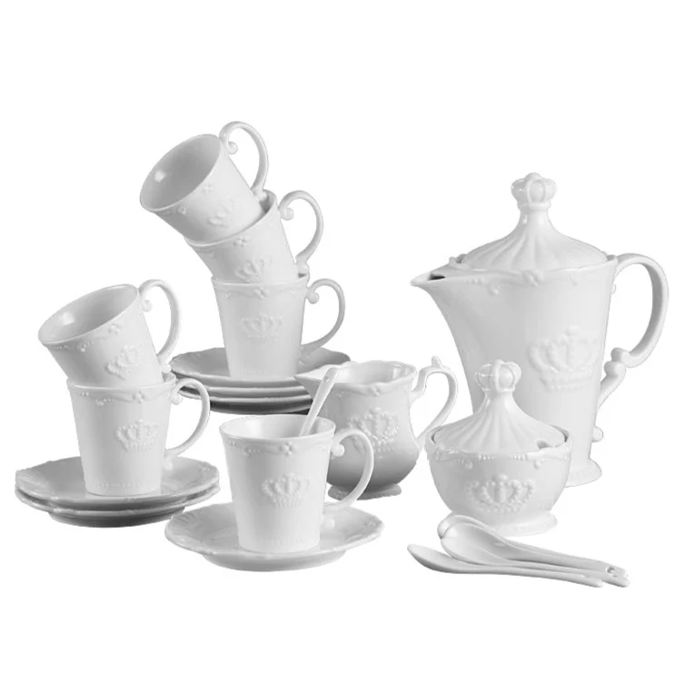 Service à Thé en Porcelaine 6 personnes 850ml-1.2L