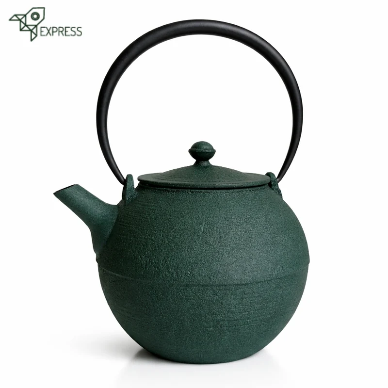Théière en Fonte Verte Wazuqu Hikime 950ml