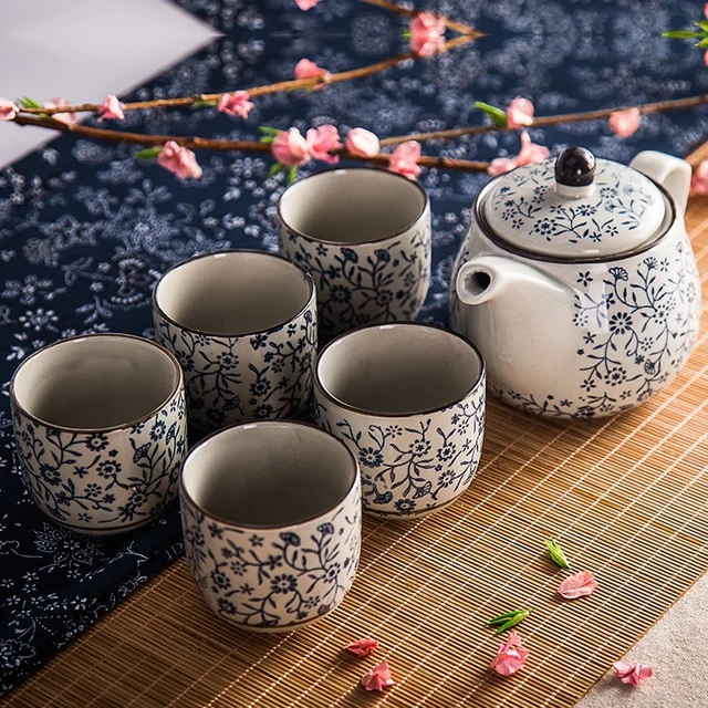 Service à Thé Japonais Fleur 550ml