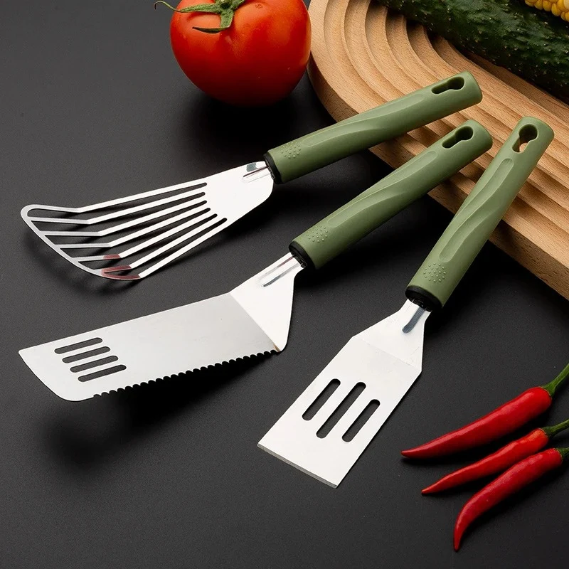 Spatule Cuisine en Inox - Ensemble de 3 Pièces