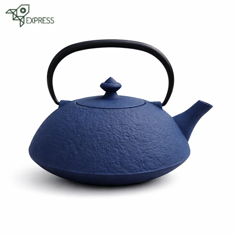 Théière Japonaise en Fonte Bleue Wazuqu Muji 650ml