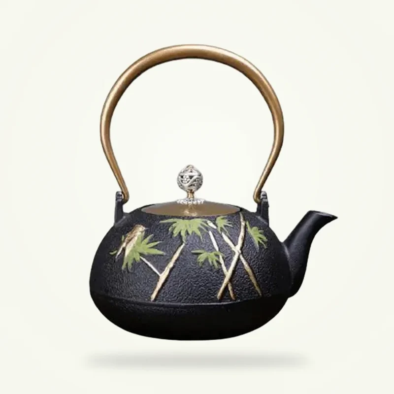 Théière Fonte Bambou Vert