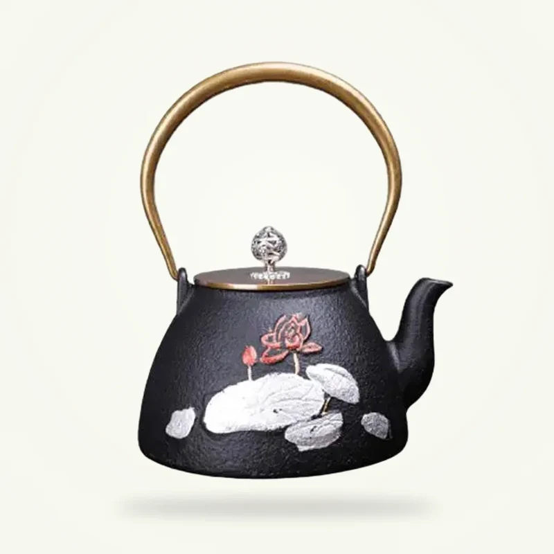 Théière Fonte Lotus élégante