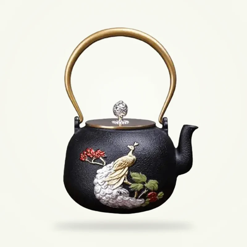 Théière Fonte Paon Royal