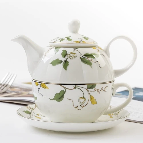 Théière en Porcelaine Pour Une Personne 480ml