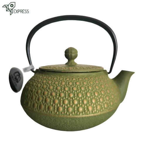Théière en Fonte Japonaise Verte Iwachu Kikko 600ml