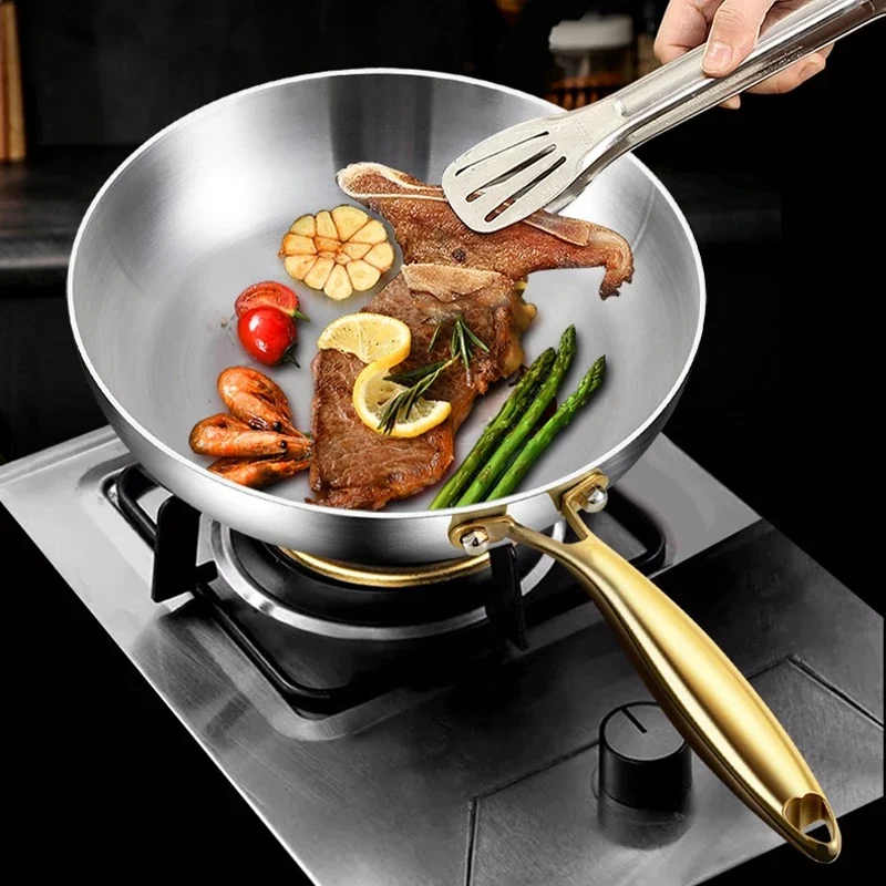 POELE INOX Antiadhésive - Compatible Induction & Lave-vaisselle