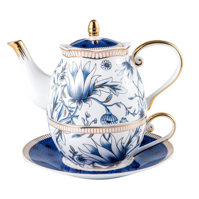 Théière en Porcelaine Anglaise Fleurs 350ml