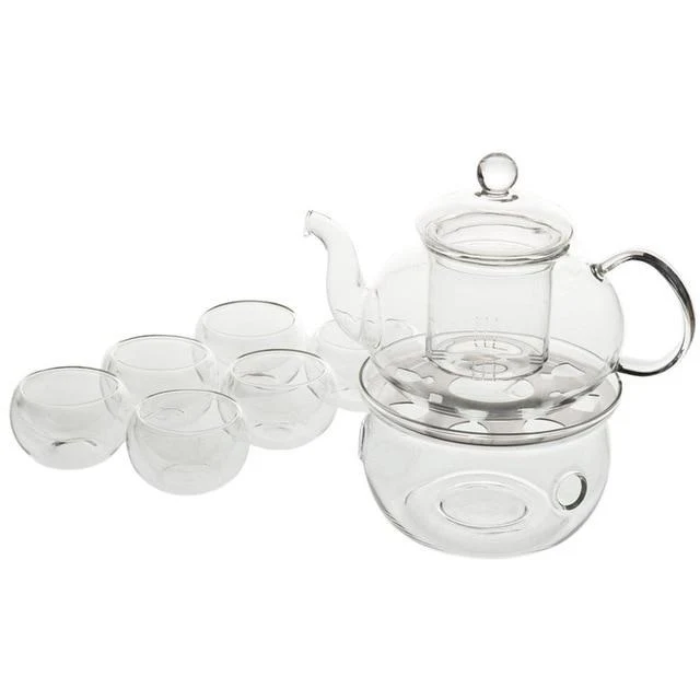 Service à Thé en Verre Tasse Double paroi 600ml
