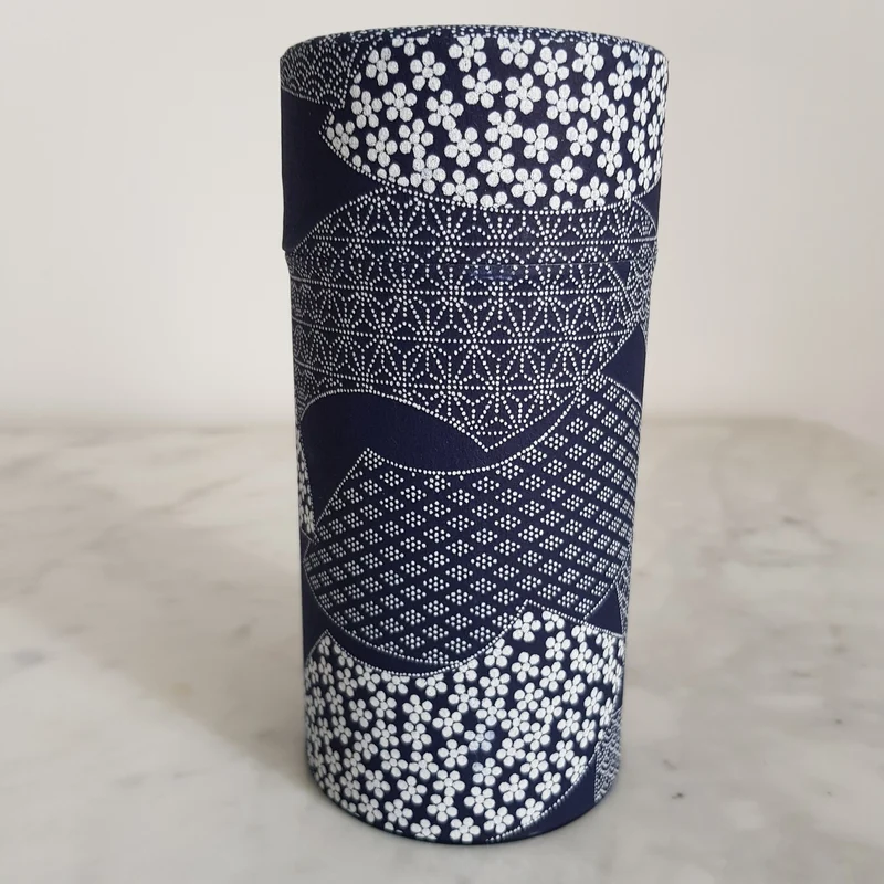 Boîte à Thé Washi Bleue 200g