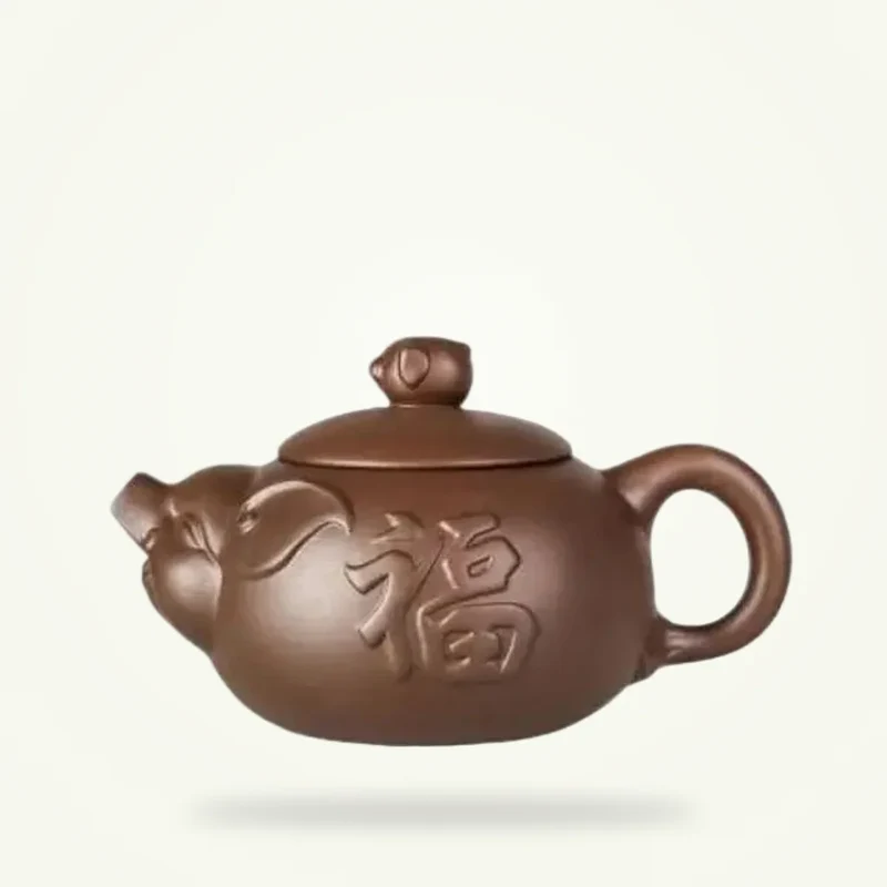 Théière en terre cuite Cochon céleste Chinois