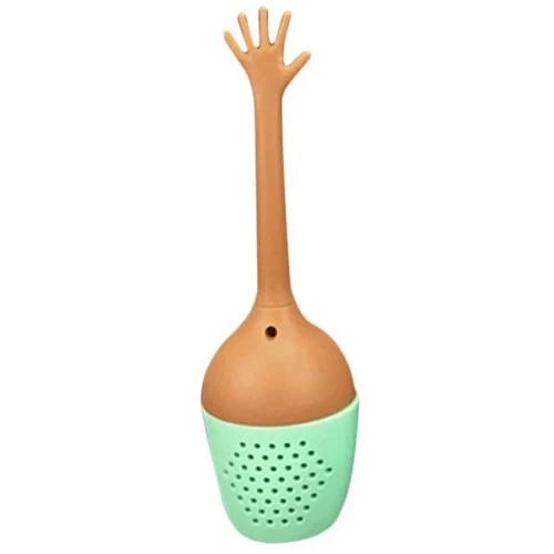 INFUSEUR À THÉ DROLE MAIN EN L'AIR (SILICONE)