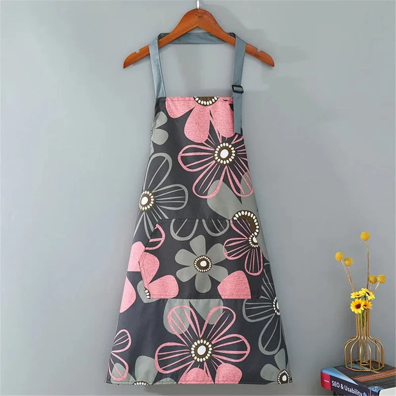 TABLIER DE CUISINE | IMPERMÉABLE Gris et Rose