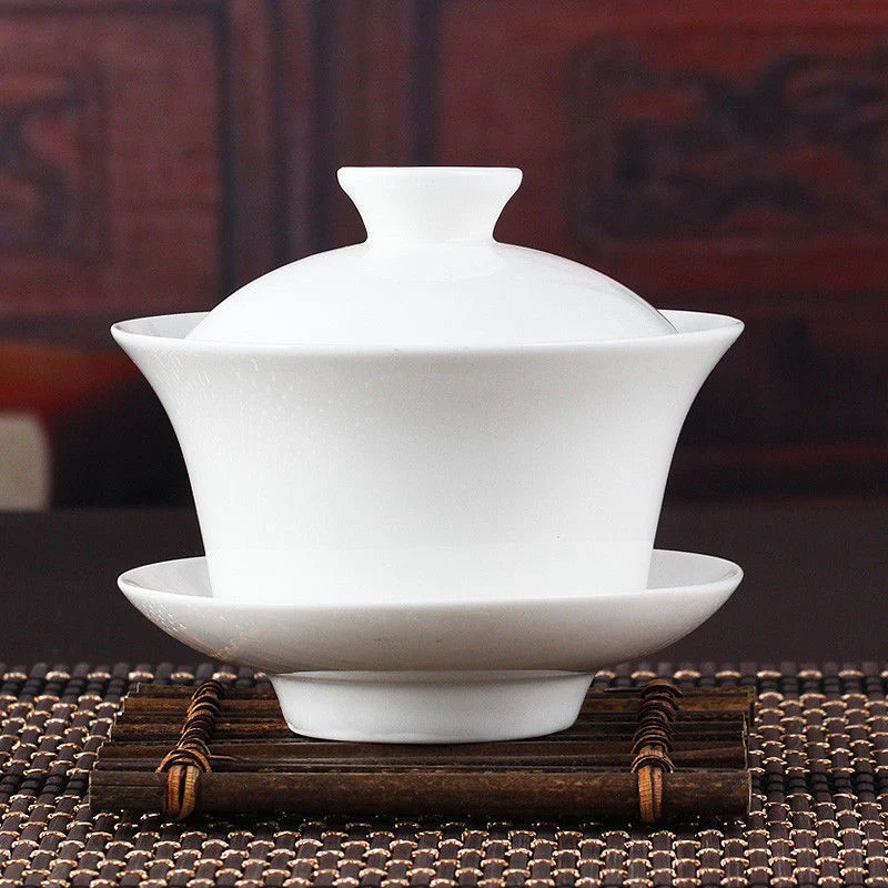 Théière en Porcelaine Gaiwan Simple 80-130ml