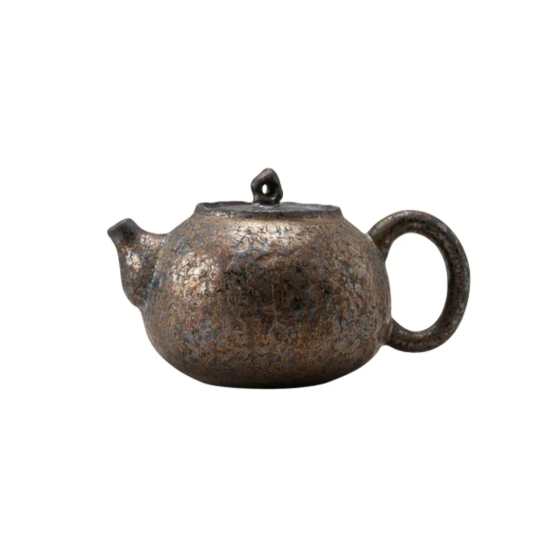 THÉIÈRE EN CÉRAMIQUE VINTAGE NOIRE