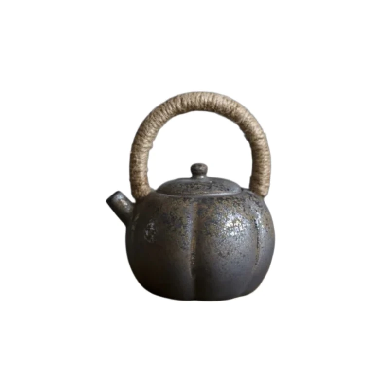 THÉIÈRE CÉRAMIQUE CHINOISE CITROUILLE