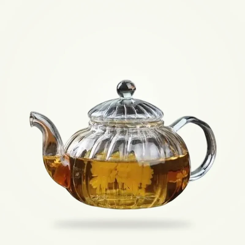 Théière en Verre Citrouille