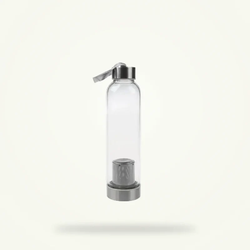 Thermos Thé en Verre avec Sacoche Rose