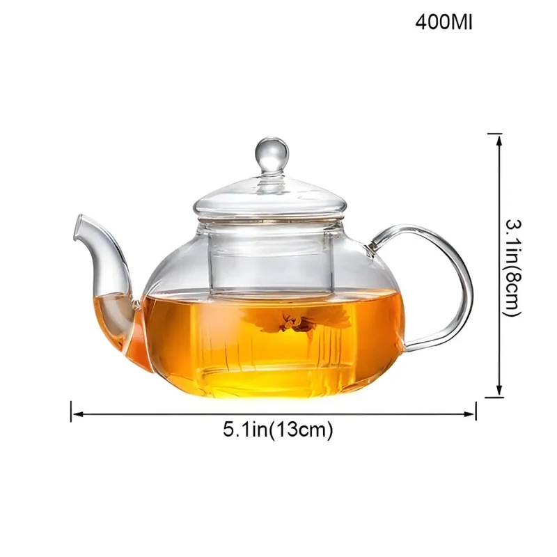 Théière en Verre Infuseur Magique