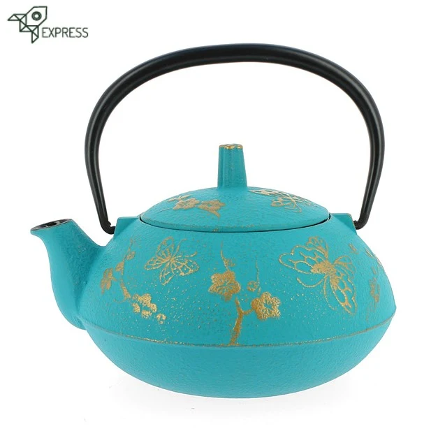 Théière en Fonte Turquoise Iwachu Papillon Cho 600ml