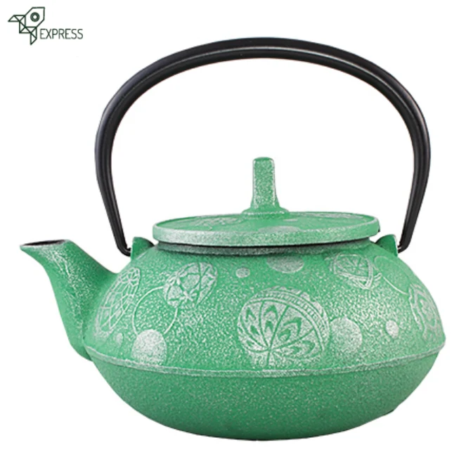 Théière en Fonte Verte Iwachu Mari Asobi 650ml