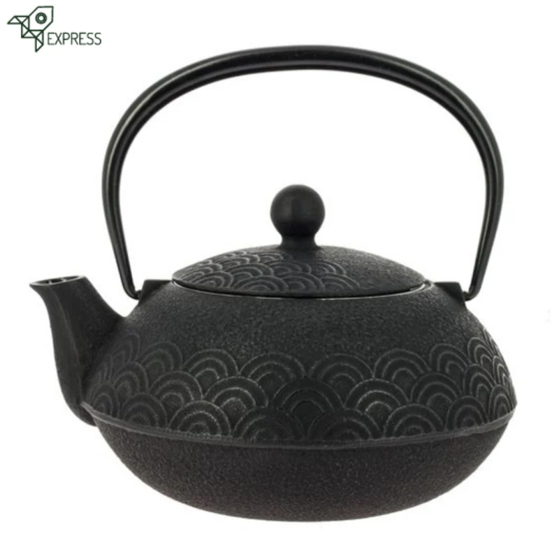 Théière en Fonte Noire Japonaise Iwachu Seigaiha 600ml