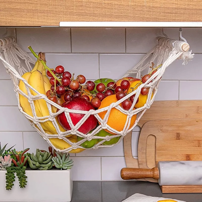 CORBEILLE À FRUITS | SUSPENDUE en Macramé