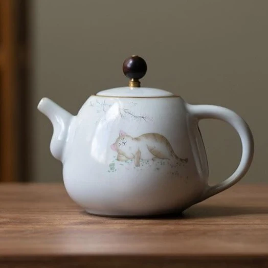 Théière Chinoise Chat Vintage 280ml