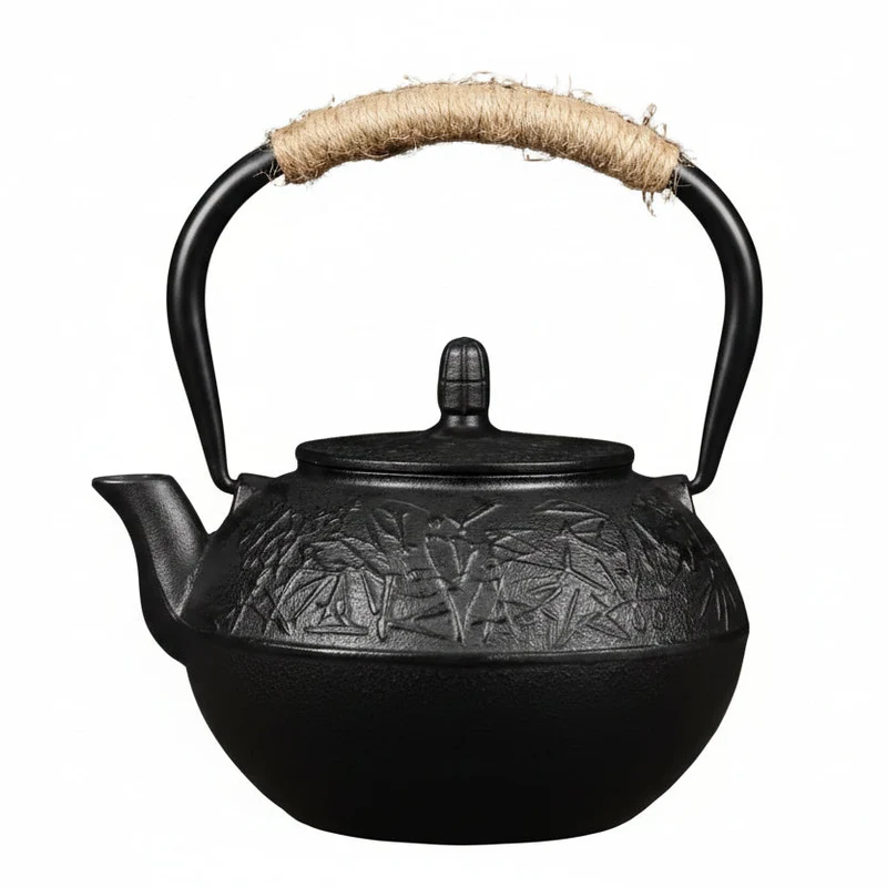 THÉIÈRE EN FONTE LIGNÉE