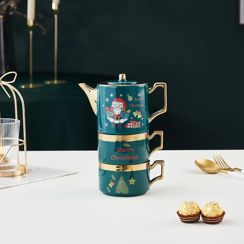 Théière Père Noël Service 2 Tasses 420ml