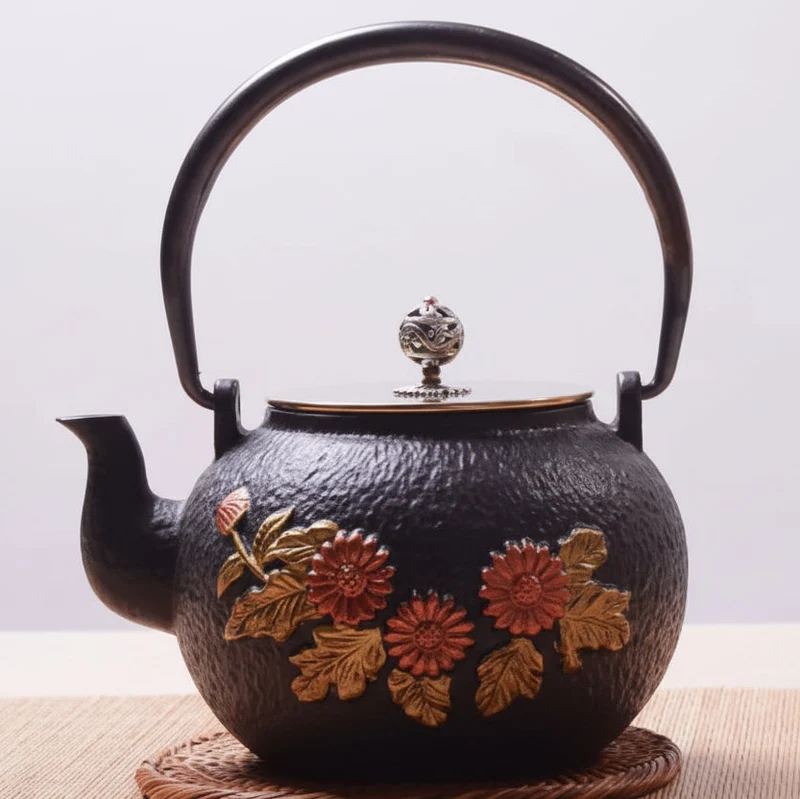 THÉIÈRE EN FONTE VINTAGE