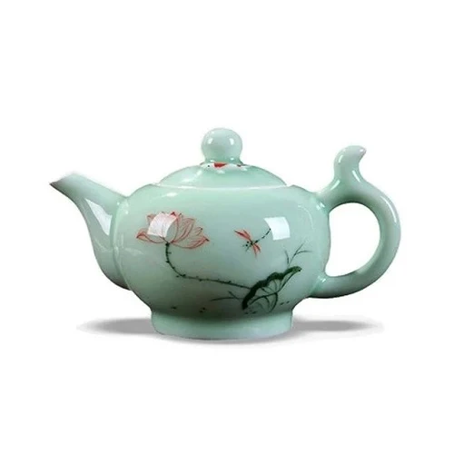 THÉIÈRE EN PORCELAINE VERTE