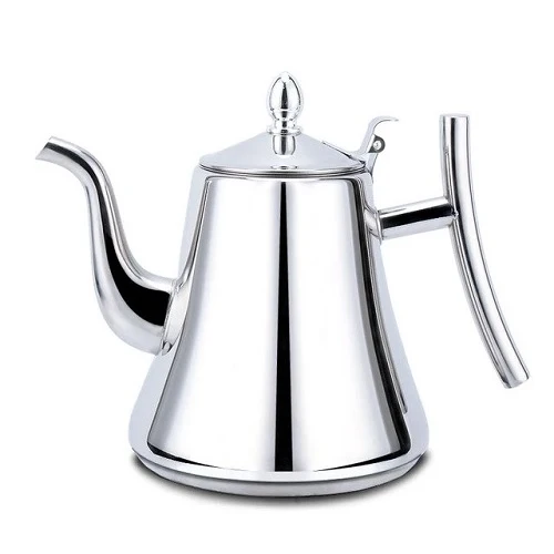 THÉIÈRE INOX AVEC FILTRE ANSE OUVERTE