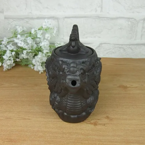 THÉIÈRE EN CÉRAMIQUE DRAGON ASSIS