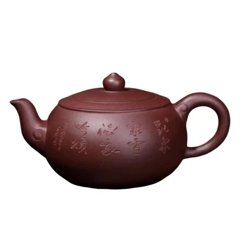 THÉIÈRE CÉRAMIQUE CHINOISE EN ARGILE VIOLETTE