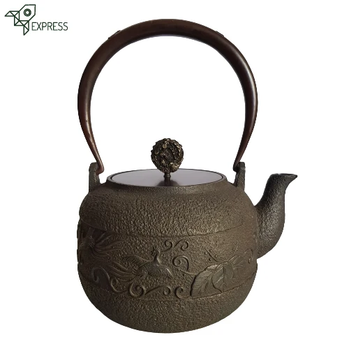 Bouilloire en Fonte Ancienne Paon 1,35L