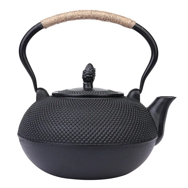 Bouilloire Théière en Fonte Grande Capacité 1,2 / 1,8 / 3L
