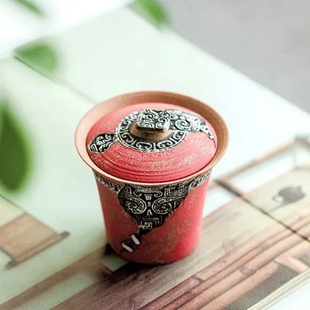 Théière en Céramique Gaiwan Terre 145ml