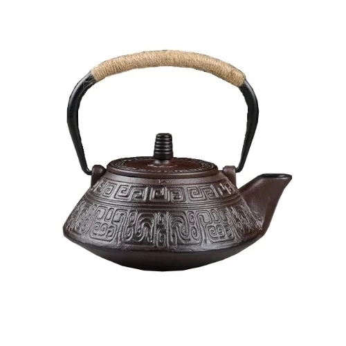 THÉIÈRE EN FONTE CHINOISE MARRON