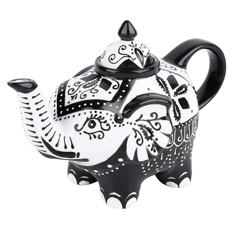 Théière en Porcelaine Forme Éléphant 800ml