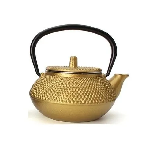 THÉIÈRE EN FONTE DORÉE