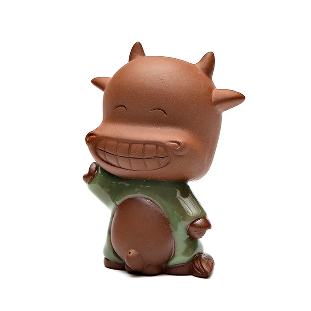 Tea Pets Vache en Argile