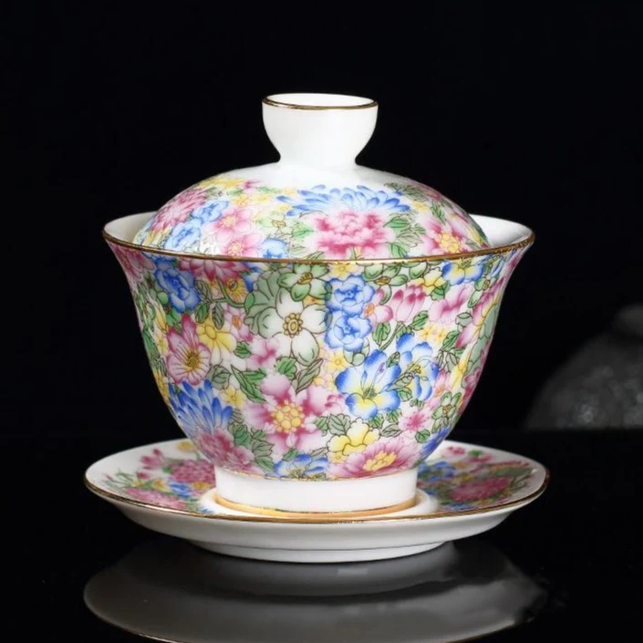 Théière Chinoise Gaiwan Fleur 140ml