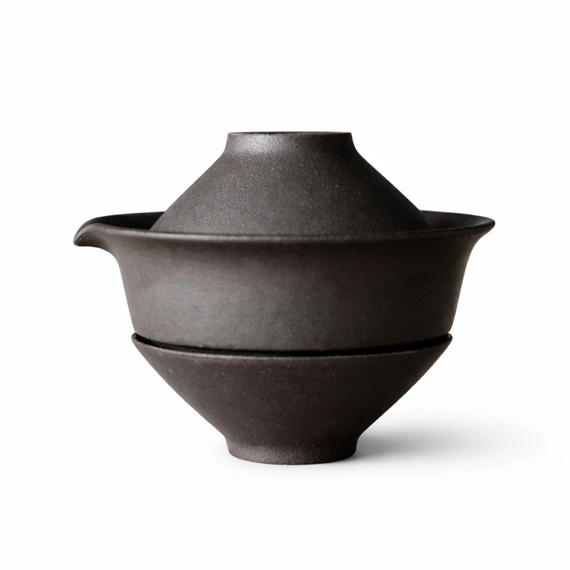 Théière en Grès Shiboridashi Gaiwan 200ml
