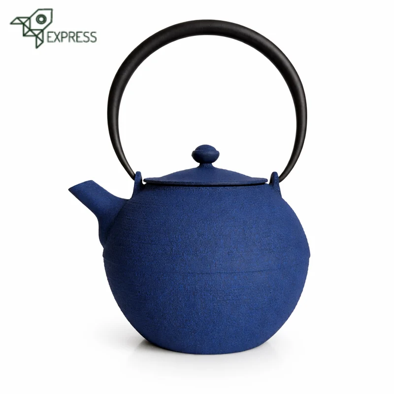 Théière en Fonte Bleue Wazuqu Hikime 950ml